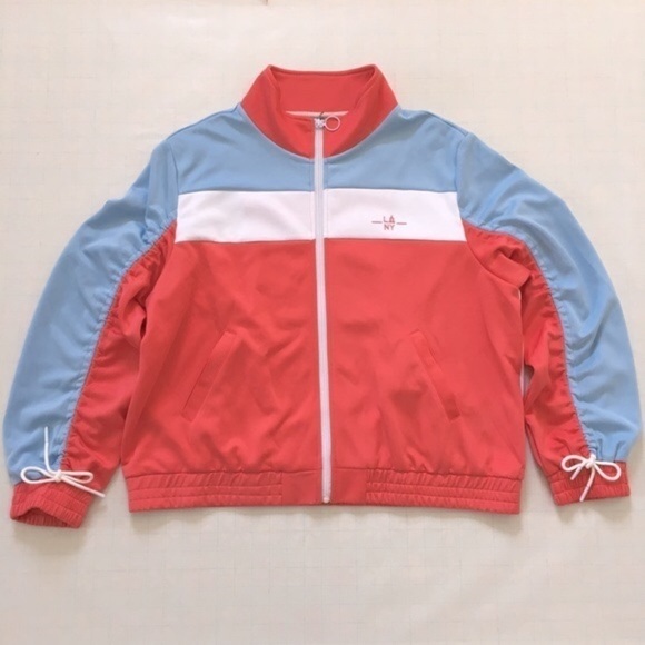 Lala Anthony Colorblocked Full Zip Stretch Jacket - Picture 15 of 16